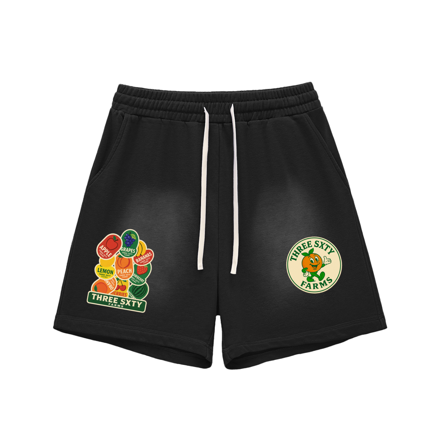 TS Farms SunFade Raw Edge Cotton Shorts
