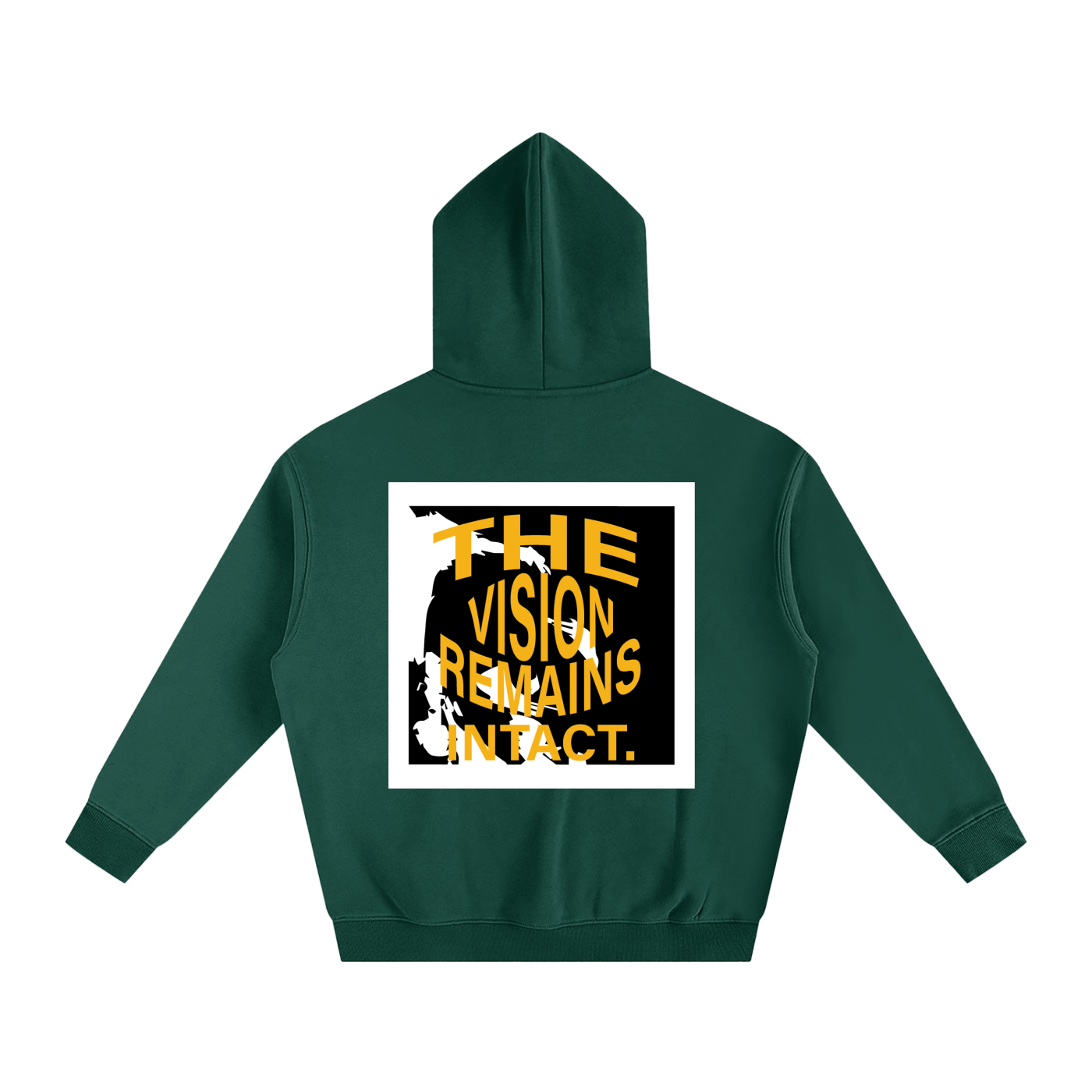 TS boxed logo Fleeced Hoodie