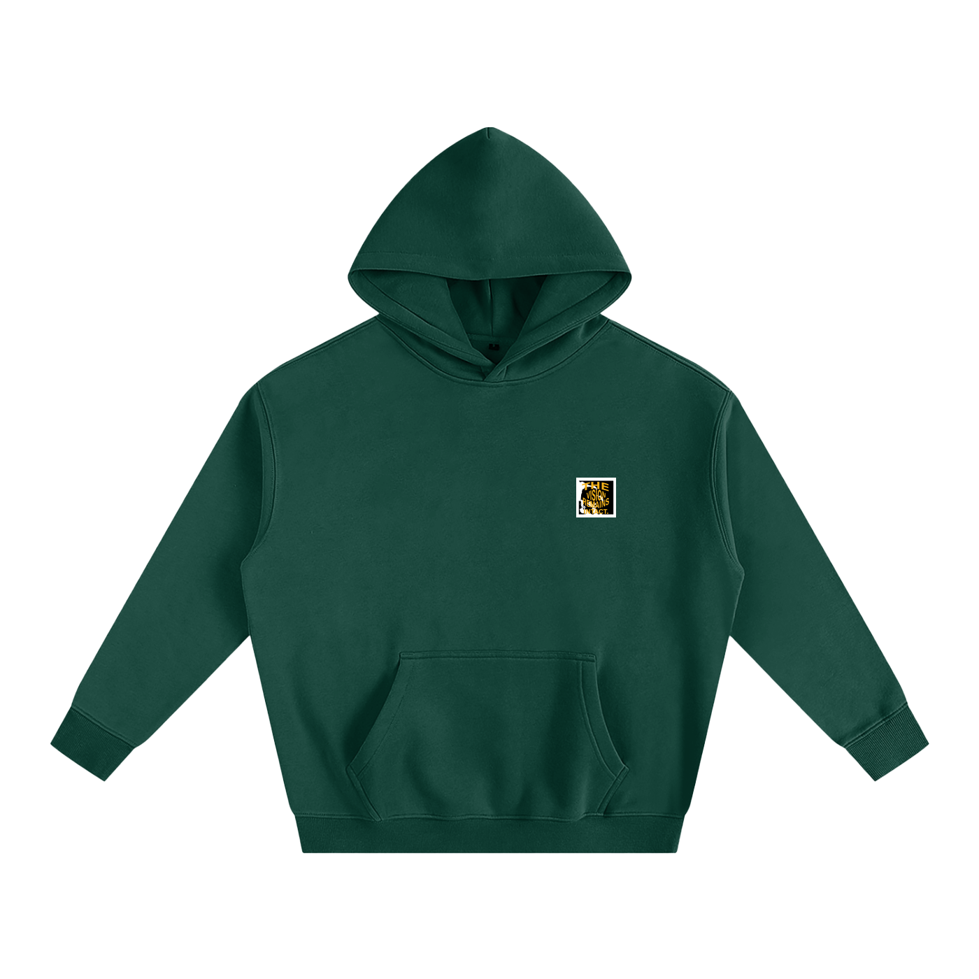 TS boxed logo Fleeced Hoodie