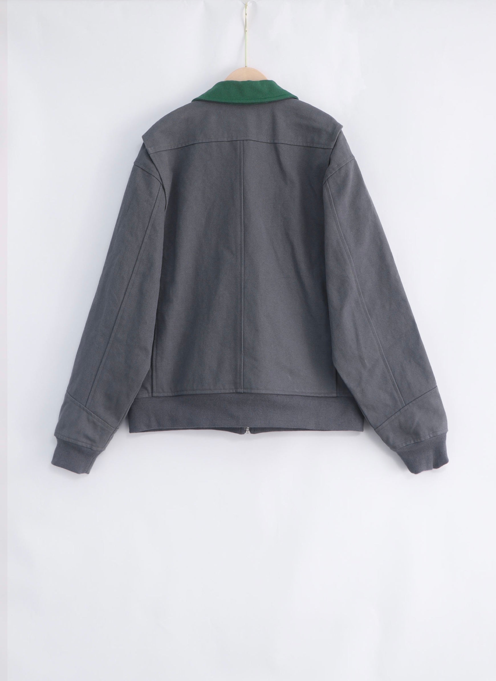 Three sxty work jacket, made with duck canvas and plaid lining with fully functional zipper and pockets.