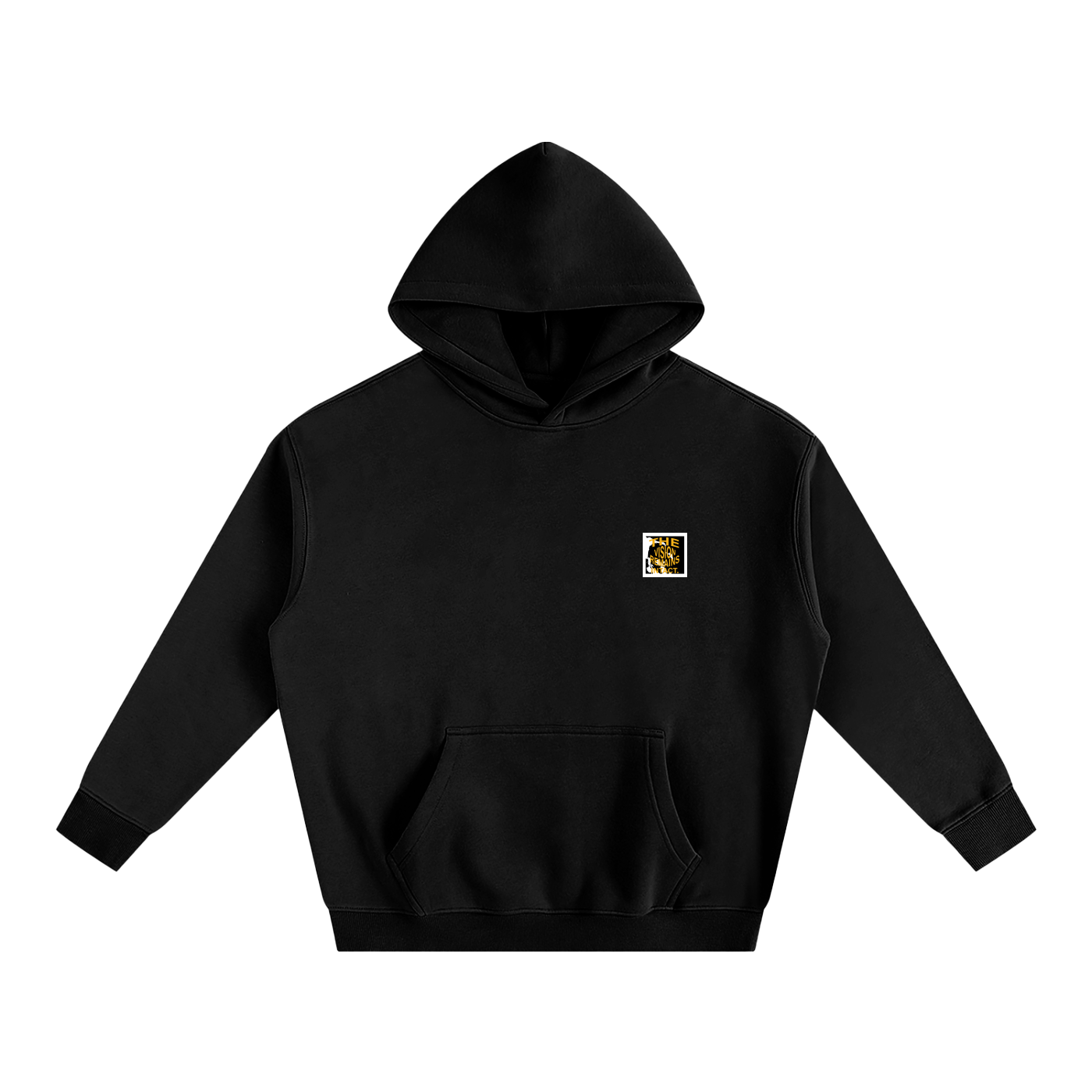TS boxed logo Fleeced Hoodie
